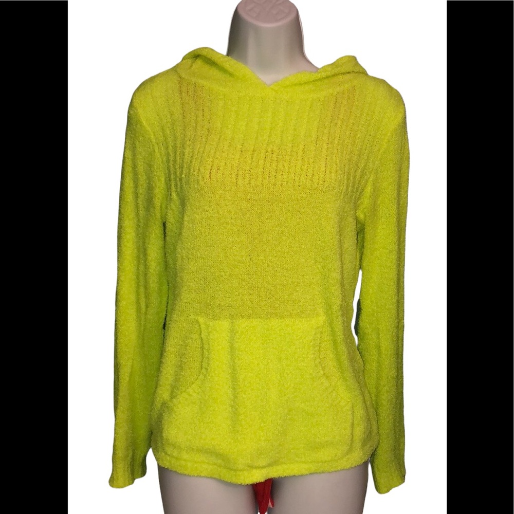 No boundaries neon yellow light hoodie